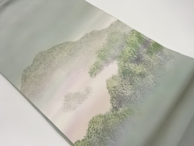 JAPANESE NAGOYA OBI / SHIOZE / DISTANT MOUNTAINS / ARTIST WORK